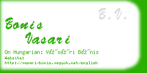 bonis vasari business card